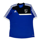 Triton Adidas Football Football Shirt - Large Black Polyester