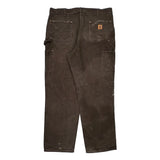 Carhartt Double Knee Carpenter Trousers - 38W 31L Brown Cotton