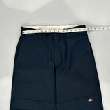 Dickies Cargo Trousers - 31W 30L Navy Polyester Blend
