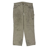 Dickies Carpenter Trousers - 36W 30L Beige Cotton