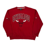 Chicago Bulls Unk Nba Sweatshirt - Large Red Cotton