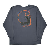 Carhartt Long Sleeve T-Shirt - XL Grey Cotton