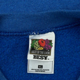 Millennium Fruit Of The Loom Graphic Sweatshirt - XL Blue Cotton Blend