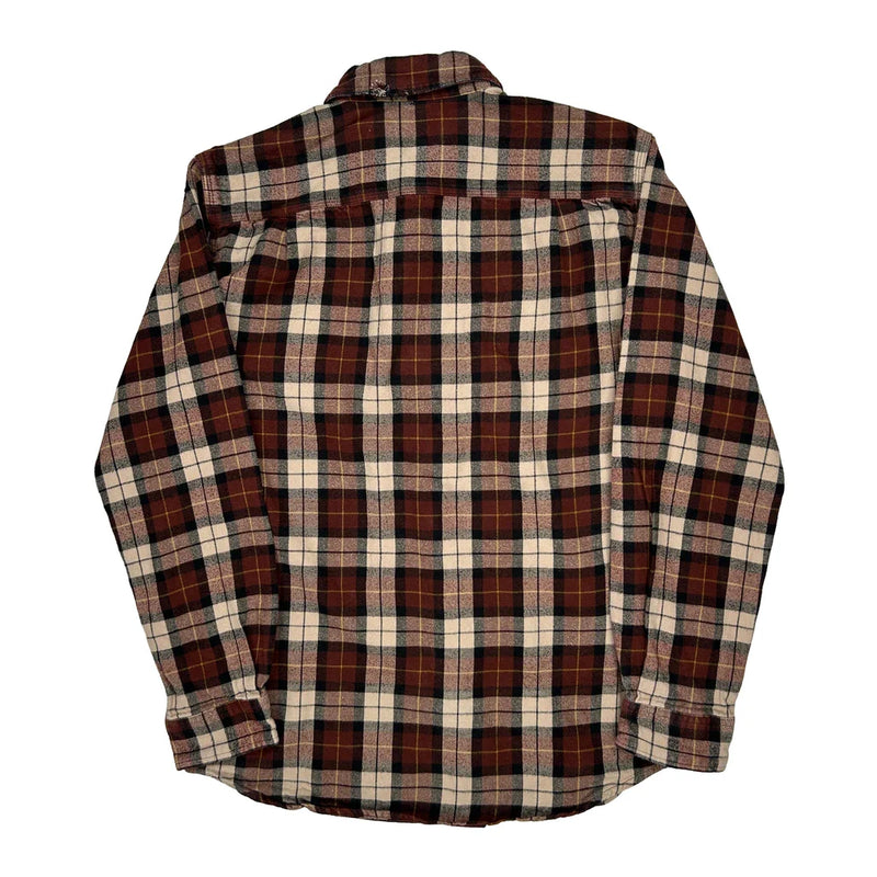Carhartt Checked Flannel Shirt - Medium Black Cotton