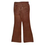 70S Made In USA Levis Flared Jeans - 28W 31L Brown Cotton