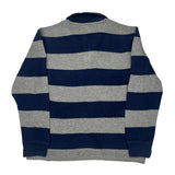 Age 12-13 Polo By Ralph Lauren Striped 1/4 Zip - Large Blue Cotton