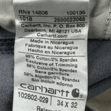 Carhartt Double Knee Carpenter Trousers - 34W 30L Grey Cotton