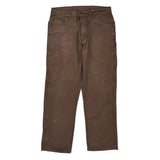 Berne Carpenter Trousers - 34W 30L Brown Cotton