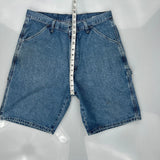 Wrangler Carpenter Shorts - 33W 10L Blue Denim