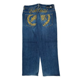 Registered Trademark Since 1972 Ecko Unltd Graphic Jeans - 34W 30L Blue Cotton