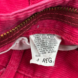 Age 4 Lee Trousers - XS Red Cotton