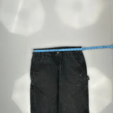 Carhartt Carpenter Trousers - 32W 34L Black Cotton
