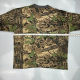Mossy Oak Camo Long Sleeve T-Shirt - Large Camo Cotton