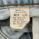 Levis 550 Jeans - 29W 30L Light Wash Cotton