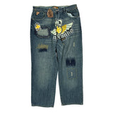 Akademiks Hip Hop Jeans - 36W 31L Blue Denim