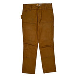 Carhartt Double Knee Carpenter Pants - 32W 30L Brown Cotton