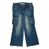 Rei Cargo Pants - 32W US 8 Blue Denim