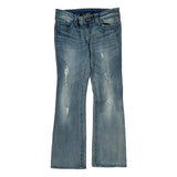 Harley Davidson Boot Cut Jeans - 32W US 6 Light Wash Cotton