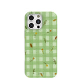 Sage Green Fall Gingham iPhone 16 Pro Max Case