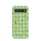 Sage Green Fall Gingham Google Pixel 8a Case