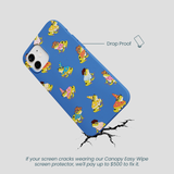 Electric Blue Fancy Frogs iPhone 12/ iPhone 12 Pro Case