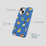 Electric Blue Fancy Frogs iPhone 13 Mini Case