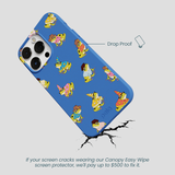 Electric Blue Fancy Frogs iPhone 13 Pro Max Case