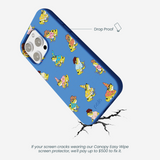 Electric Blue Fancy Frogs iPhone 16 Pro Max Case
