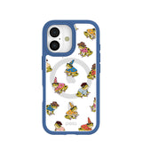 Clear Fancy Frogs iPhone 17 Case With True Blue Ridge (MagSafe included)