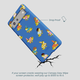 Electric Blue Fancy Frogs Google Pixel 6 Case