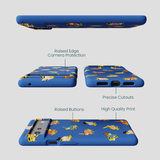 Electric Blue Fancy Frogs Google Pixel 6 Case