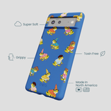 Electric Blue Fancy Frogs Google Pixel 6 Case