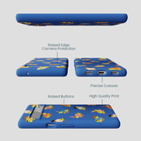 Electric Blue Fancy Frogs Google Pixel 7a Case