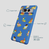 Electric Blue Fancy Frogs Google Pixel 7 Pro Case