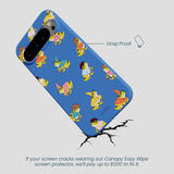 Electric Blue Fancy Frogs Google Pixel 9 Pro XL Case