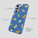 Electric Blue Fancy Frogs Samsung Galaxy S23+(Plus) Case