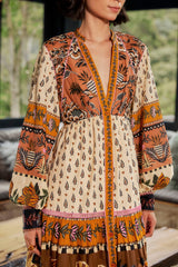 Dress Ainika Floral B 312042 Ainika-Floral-Beige