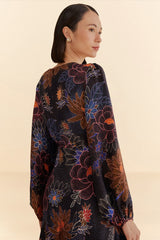 Sparkle  319600 Flowers-Black