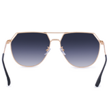 Farrah - Midnight Square Aviator Sunglasses