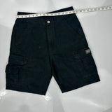 Unbranded Cargo Shorts - 34W 9L Black Cotton