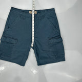 Wrangler Cargo Shorts - 36W 9L Blue Cotton