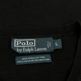 Polo By Ralph Lauren Sweater - Large Black Cotton