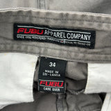 Fubu Cargo Shorts - 31W 11L Gray Cotton