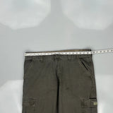 Wrangler Cargo Trousers - 38W 30L Grey Cotton