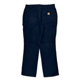 Carhartt Cargo Trousers - 32W UK 12 Navy Cotton