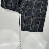 Wrangler Checked Cargo Shorts - 36W 10L Gray Cotton