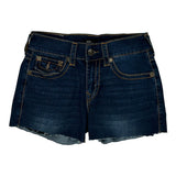 True Religion Mini Denim Shorts - 30W US 4 Dark Wash Denim