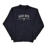 Hard Rock Cafe Sweatshirt - Medium Navy Cotton Blend