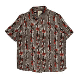 Tasso Elba Floral Hawaiian Shirt - XL Multicoloured Silk Blend