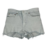Levis Denim Shorts - 30W UK 10 Light Wash Cotton